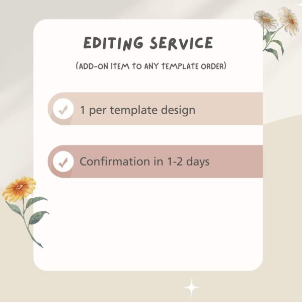 Editing Service - Inserting Photos and Message Underneath