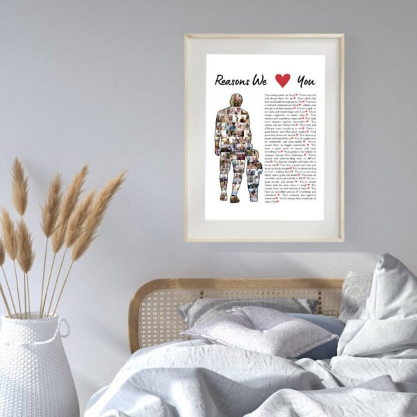 Last-Minute Father's Day Template - Pre-Written 30 Reasons in Classic Silhouette Design