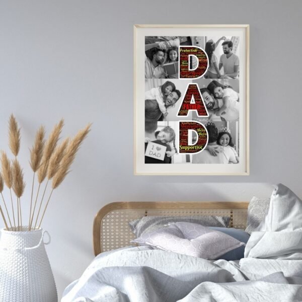 Collage template with camping photos and ‘Adventure Partner’ text in rugged typography