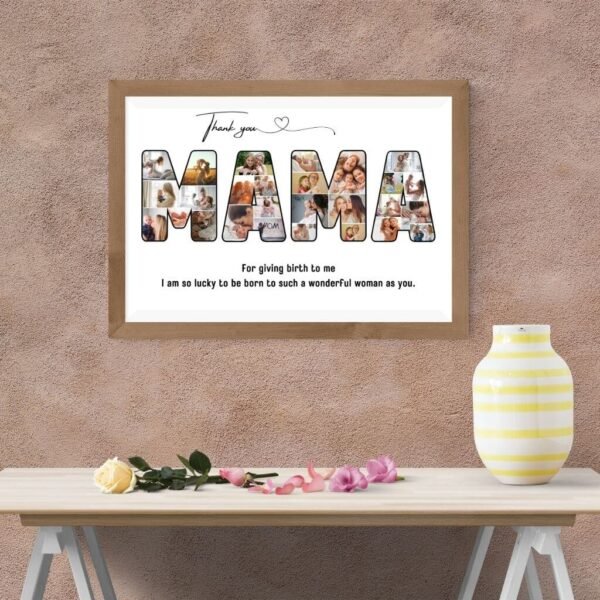 Immigrant Mother Heritage Book - Suitcase & Passport Stamp Design