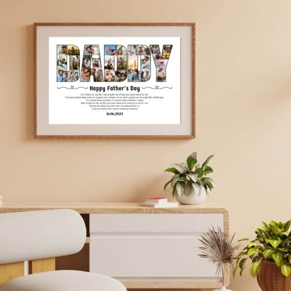 Coffee Lover Dad Collage - Mug & Bean Theme with Morning Routine Photos