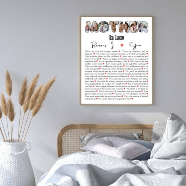 Stepmother-in-Law Acceptance - Puzzle Letters with 30 Blending Journey Photos