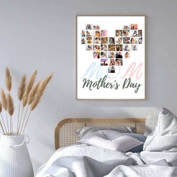 Deployed Mom Tribute - Camouflage & Heart Theme for Overseas Delivery