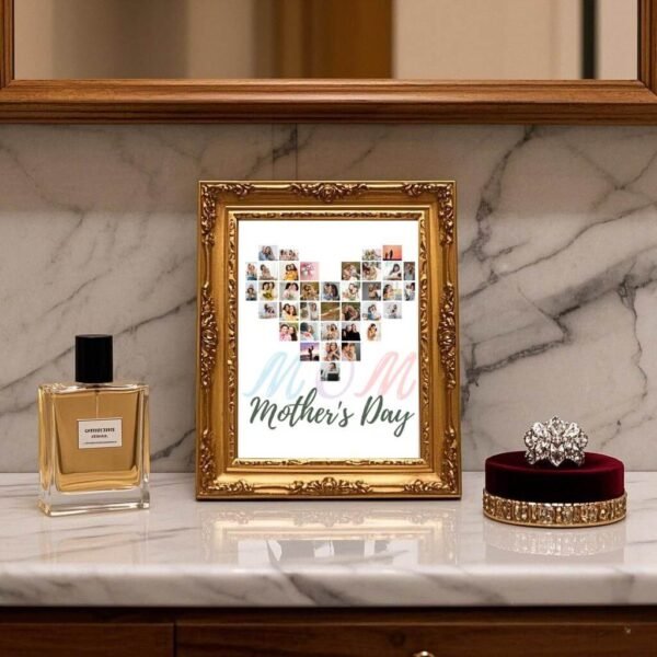 Blended Family Tribute - Puzzle Heart Design with 'Bonus Mom' Lettering