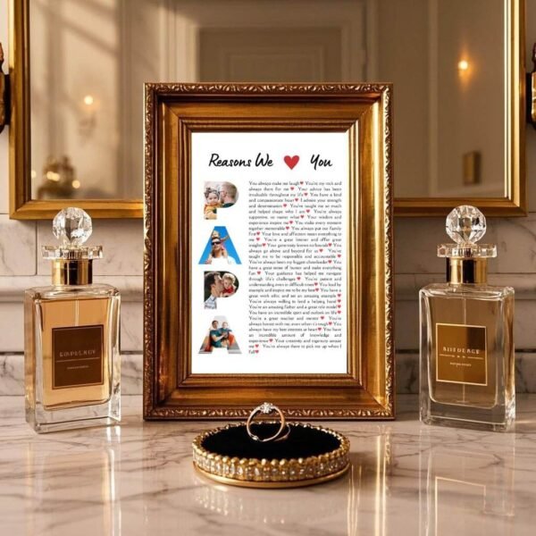 Latino Papa Soccer Collage - PAPA Letters with 30 Fútbol Reasons & Championship Photos