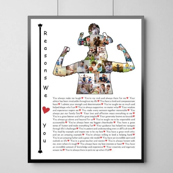 Generational Trade Collage - Vintage Toolbox Letters with 30 Family Craftsmanship Reasons
