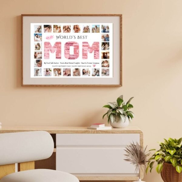 MOM Photo Collage Mobile Editing Preview for Social Media Tributes and Digital Gifts