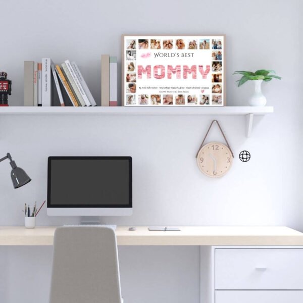 Playful MOMMY Wall Art and Photo Collage Template for Last Minute Mother's Day Gifts