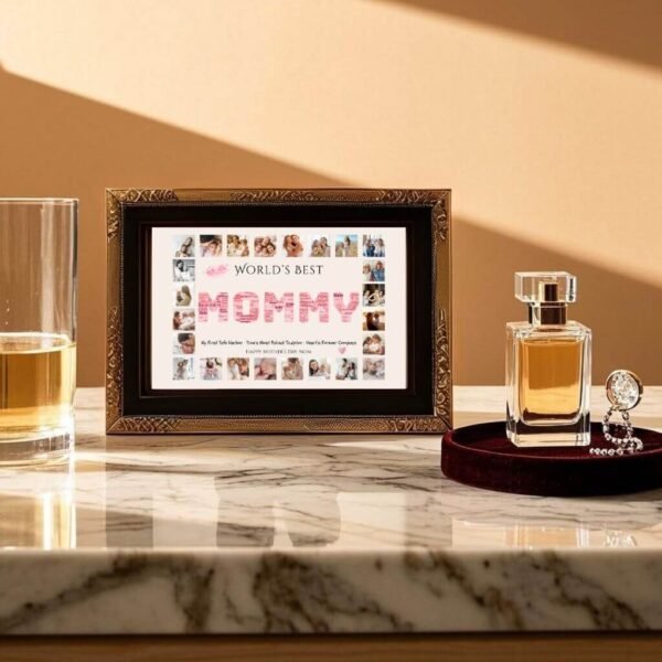 Customizable MOMMY Picture Collage Template with Word Art and Polaroid-Style Frames