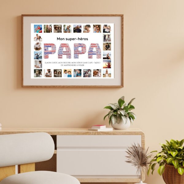 PAPA Word Art – Design Minimaliste pour Father's Day