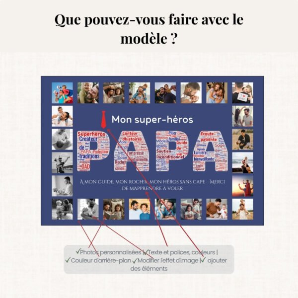 PAPA Word Art – Hommage à l'Expert en Vie Quotidienne