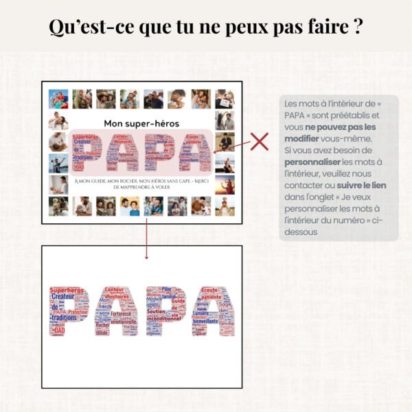 Nuage de mots – Citations Françaises pour Père