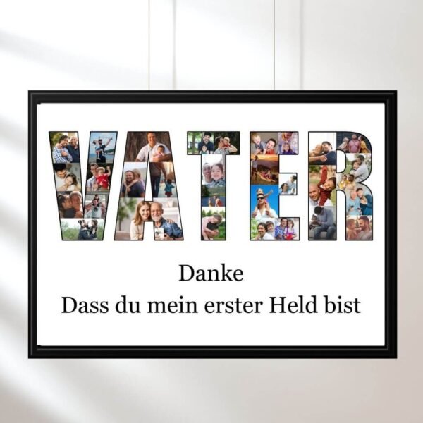 Angeltour-Layout - Fischförmiger Buchstabe R mit Seeuferfotos