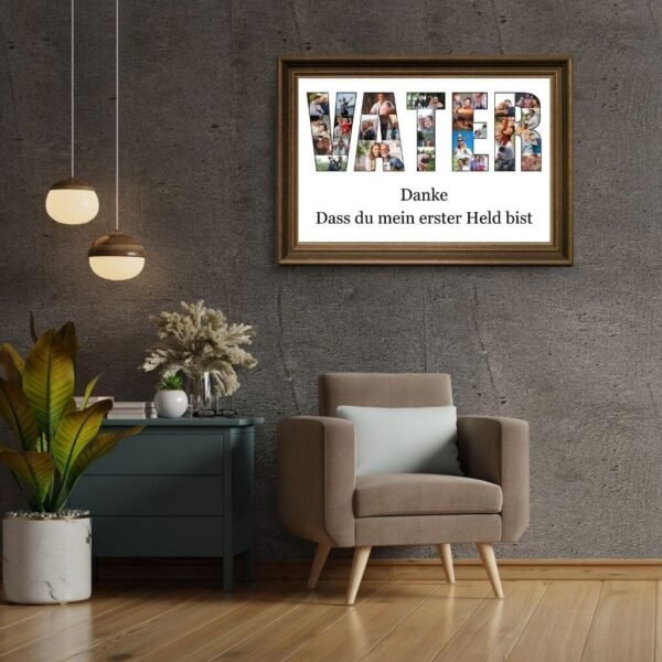 Grillmeister-Design - Grillgabel als Buchstabe V mit Holzkohletextur
