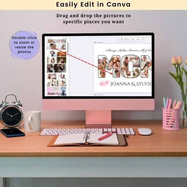 MOM Photo Collage Canva Template Tutorial for Beginners