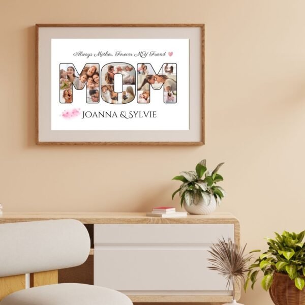 Instant Download MOM Photo Collage Template for Last Minute Mother's Day Gifts