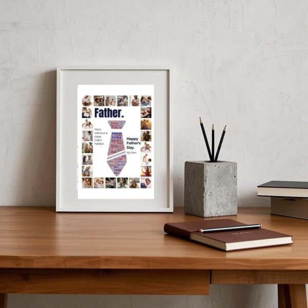 Personalized Dad Collage – Word Art with Global Quotes & Photos