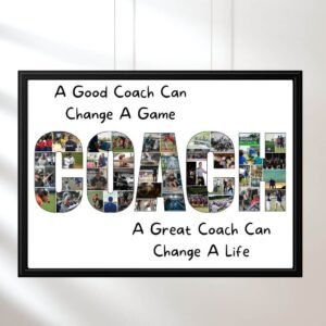 COACH Appreciation Collage Template - Sports Team Theme