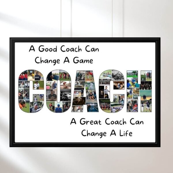 COACH Appreciation Collage Template - Sports Team Theme
