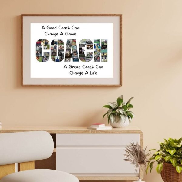 Personalized COACH template for graduation gifts, designed in CollageWizard Editor
