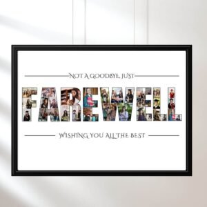 Customizable farewell collage for coworkers with team photos | CollageWizard Pro Design