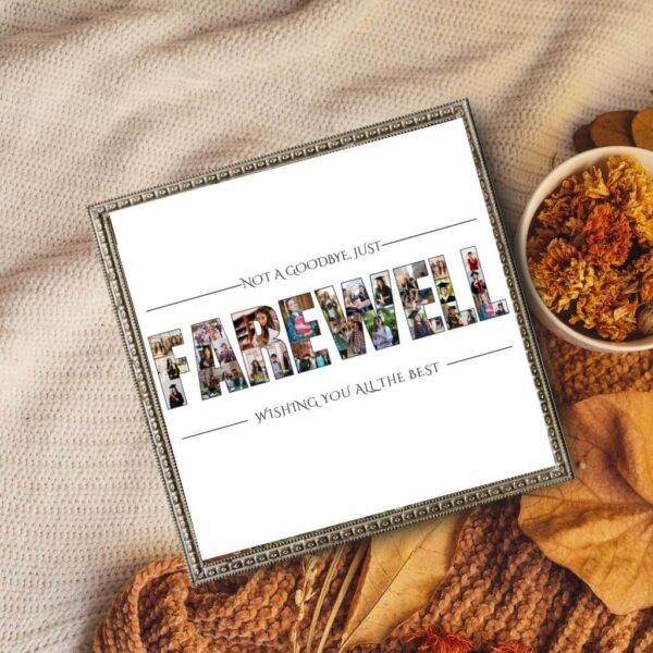 Mobile-optimized farewell collage template shared via CollageWizard app