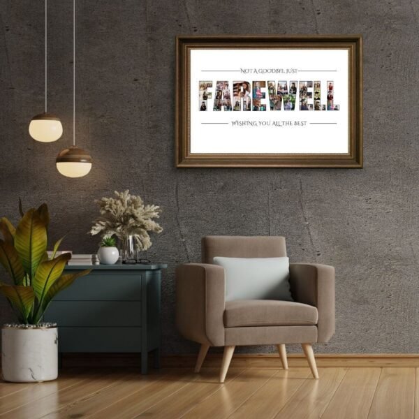 Heartfelt retirement farewell template with "Thank You" banner | CollageWizard Editor