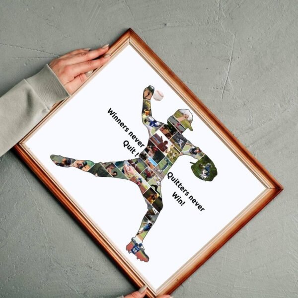 Baseball Collage Template | Coach/Team/Graduation Tributes - CollageWizard Pro Edition - Image 10