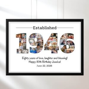 1946 year memory photo collage designed by CollageWizard