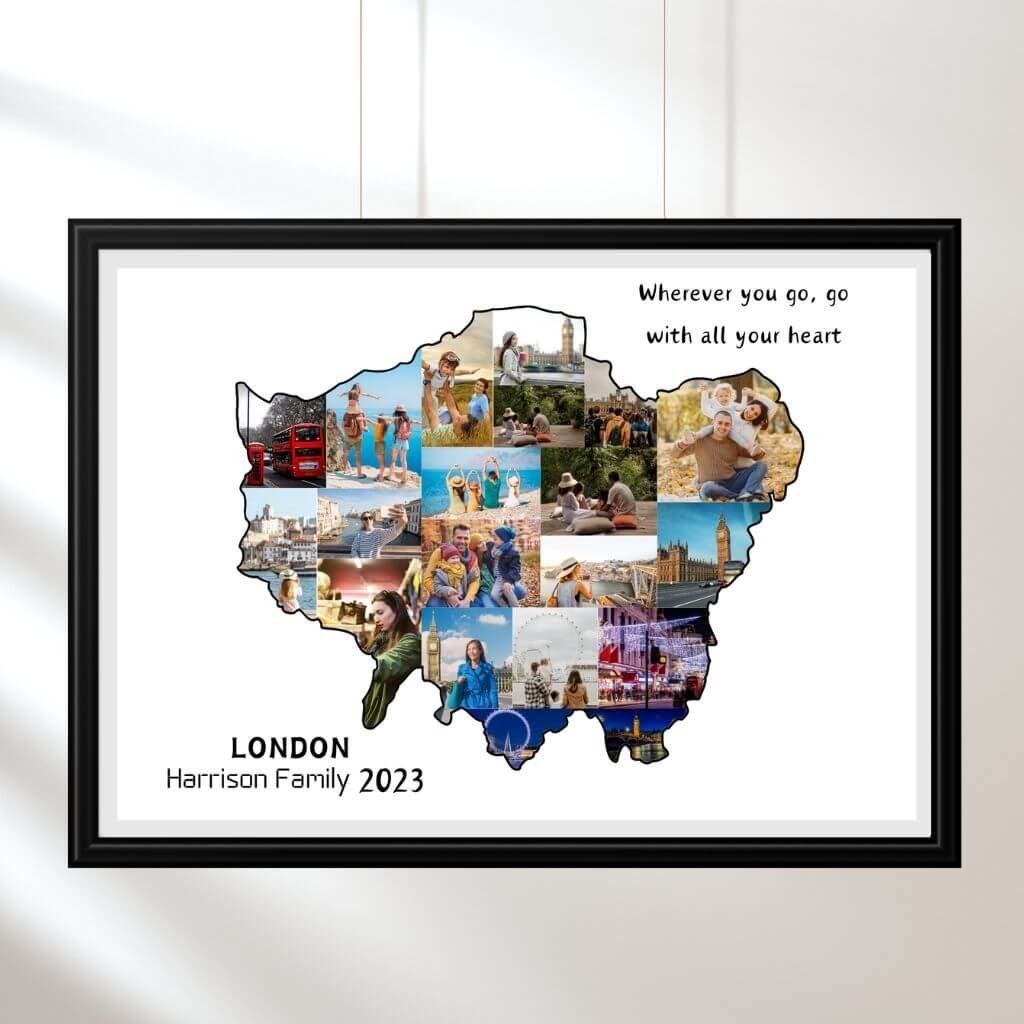 London map photo template designed by CollageWizard